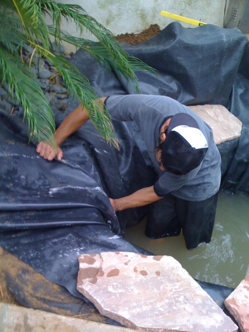 Pond construction, San Diego, Rancho Santa FePonds, 